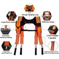 thumbnail image 4 of AISENIN Carpenter Tool Belt Suspenders, Heavy Duty Tool Belt Suspenders Reflective Safety Suspenders, 4 of 6
