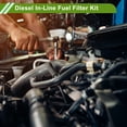 thumbnail image 3 of Unique Bargains Fuel Filter Hose Clip Pipe Kit Oil Fuel Filter Hose Set with Clips and Rubber Hose for Car Truck Van RV Bus Boat, 3 of 6