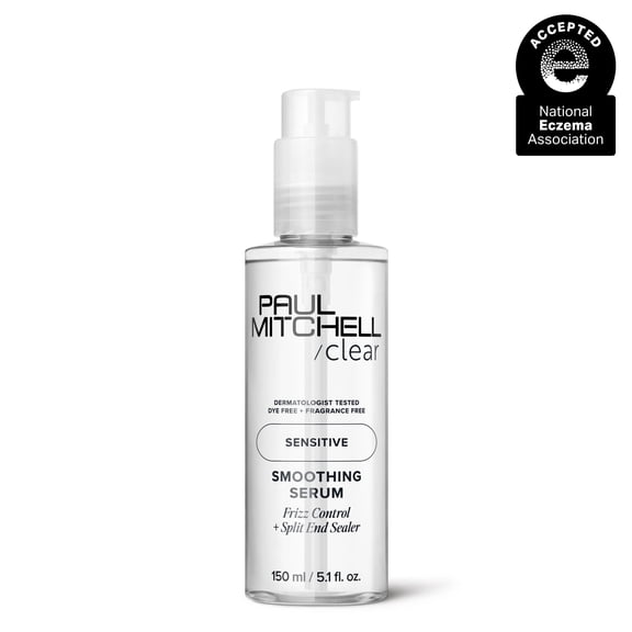 Paul Mitchell Clear Smoothing Serum, Blowout Primer, Fragrance Free, Dermatologist-Tested For Sensitive Scalp Skin, 5.1 fl oz.