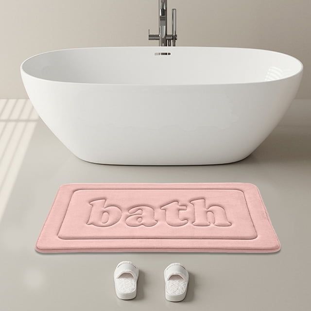 TIMIFIS Bathroom Rugs Home Bathroom Absorbent Floor Mat Is Machine Washable Soft Comfortable and Quickly Absorbs Water Ensuring Stable and Non Slip Bathroom Floor Mat Bath Mat