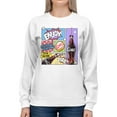 thumbnail image 2 of Officially Licensed Coca Cola Retro Pop Art Coke Design Women's Sweatshirt, 2 of 3