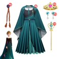 thumbnail image 3 of Disney-vestido de princesa Frozen 2 para niña, ropa de fiesta de cumpleaños para niño, disfraz de Reina Anna, 3 of 5