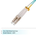 thumbnail image 3 of Uxcell 0.2 Meters 0.6Ft Fiber Patch Cable Multimode LC-LC OM3 LSZH Fiber Optic Jumper Green For Network Transceiver,1Pcs, 3 of 6