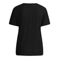 thumbnail image 6 of Tops for Women Trendy Womens Tops 3/ 4 Sleeve Loose Tee Shirts Women plus Girl Warm plus Size Long Sleeve Tee Athletic Shirts Top M Womens Elbow Length Plain Full for Black 2XL, 6 of 6