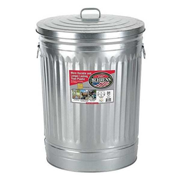 Magnolia Brush 45530GALLON 30 gal Trash Can with Lid