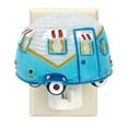Trailer Blue and White Camper Night Light On the Road Again Camping Fun