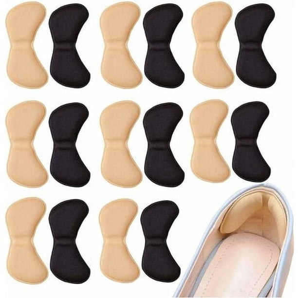 8 pares de almohadillas para el talón, pegatinas para el talón, plantillas autoadhesivas para el talón de zapatos de mujer, protectores para el cuidado de los pies para un mejor ajuste y