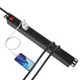 thumbnail image 5 of BTU Power Strip Protector contra sobretensiones PDU para montaje en bastidor, regleta de alimentación de 12 tomacorrientes con interruptor, montaje en metal resistente para bastidores de servidores, g, 5 of 5