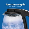 thumbnail image 2 of Hamilton Beach Vidrio El&eacute;ctrica De 1,7, Tetera Peque&ntilde;o Electrodom&eacute;stico Cocina, Negro (Black), 1.7 Litros, 2 of 5