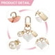 thumbnail image 3 of Encanto de llavero en forma de corazón para mujeres, llavero de bolsa de corazón y perla metálica para llavero de coche (Blanco/Dorado), 3 of 6