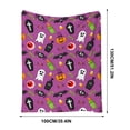 thumbnail image 3 of Halloween Blanket 39.4x27.6in Flannel Blanket Ghost Print for Bedroom Office Nap by OVFUIZ, 3 of 9