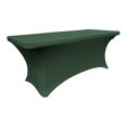 thumbnail image 1 of LA Linen TCSpandex72x30x30_GreenHunterX20 LA Linen Rectangular Spandex Tablecloth, 72 by 30 by 30-Inch, Green Hunter, 1 of 5