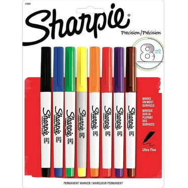 Sharpie Ultra Fine Point Permanent Markers, Assorted Colors 8 ea (Pack of 2)