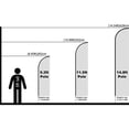 thumbnail image 6 of 9.2ft / 2.8m Custom Feather Flag Kit with Poles Stake for Shop Business, 6 of 6