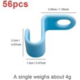 thumbnail image 2 of Closet Hanger Connecting Hooks Household Stackable Hooks (sky Blue) 56 Pieces, 2 of 5
