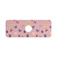 thumbnail image 7 of Yayeee Faucet Mat for Kitchen Sink 14.7" Diatomite Long Splash Guard Pad, Pink Plaid Fruit Pattern, 7 of 7