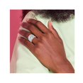 thumbnail image 2 of Satin Textured Nugget Ring in Sterling Silver with Rhodium Plating, 2 of 5