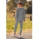thumbnail image 2 of Conjunto Deportivo PRETTYGARDEN Mujer Gris Acanalado 2 Piezas XXL, 2 of 8