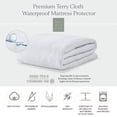 thumbnail image 2 of Terry Cloth Waterproof Mattress Protector, 2 of 6