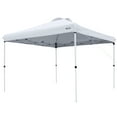 thumbnail image 6 of 10x10ft 1-Person Setup Pop Up Canopy Tent with Roller Bag,4 Sandbags and 8 Stakes,Height Adjustable,White, 6 of 12