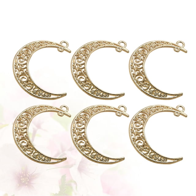 unbranded 20Ud Charms Colgantes Lunares Dorados En Aleación Para Manualidades Y Bisutería