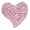 Pink, variant on Womens Bridal Purple Crystal Rhinestone Heart Love Brooch Pin