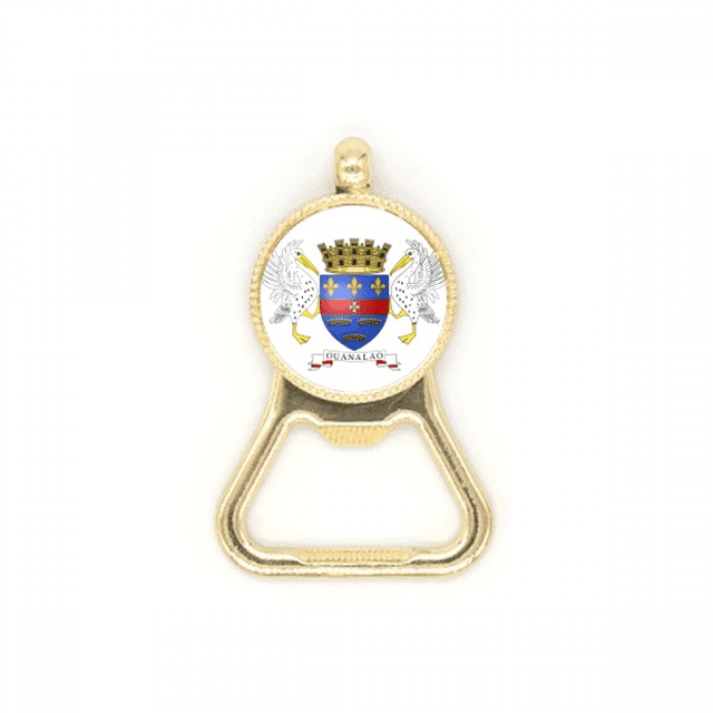 Barthelemy Asia National Emblem Beer Bottle Cap Opener Stainless Steel Key Chain