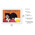 thumbnail image 2 of Tom Cat Brand Lemons - Orosi California - Vintage Fruit Crate Label c.1920s - Bamboo Fine Art 290gsm Paper Print (Unframed) 18x24in, 2 of 4