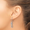 thumbnail image 6 of Auriga 925 Sterling Silver Rhodium-plated Cubic Zirconia Infinity Heart Dangle Earrings for Women, 6 of 6