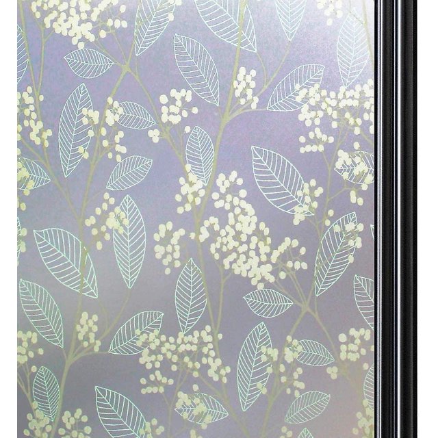 Película electrostática para ventana, protección de privacidad, película opaca para ventana, película opaca para ventana, película no adhesiva para ventana, vista de ventana 45x100 ER