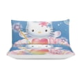 thumbnail image 3 of Hello Kitty 3-Piece Comforter Set for Bedroom, Hello Kitty Bedding Set for Kids Adults, Soft Microfiber Duvet Cover Set with Zipper Closure, 1 Duvet Cover + 2 Pillow Covers, 3 of 8