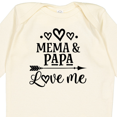 thumbnail image 4 of Inktastic Mema and Papa Love Me Girls Long Sleeve Baby Bodysuit, 4 of 5