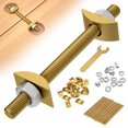 thumbnail image 1 of Countertop Joint Connectors,Counter Top Fasteners Bolt,Butcher Block Fasteners Draw Bolts,Miter Bolts Connector Hardware for Bed Frame,Furniture,Tabl, 1 of 7