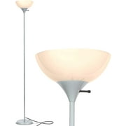 Brightech Sky Dome 72 in. Silver Torchiere LED Floor Lamp