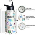 thumbnail image 3 of 32oz Insulated Chemistry Teacher Tumbler with Straw & Flip Lid - Stainless Steel Water Bottle Gift for Chemistry Teachers (Men & Women), 3 of 6