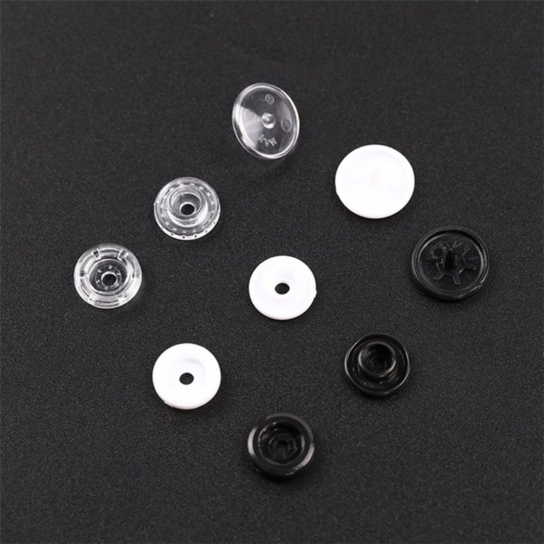 Uxcell 10mm Snap Fastener Popper Sewing Press Buttons Fastener Metal Black  6 Sets 