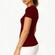 thumbnail image 3 of Camisas de Manga Corta para Mujeres Casual con Cuello en V Plisado, Camisetas de Color Sólido para Primavera Verano, 3 of 6