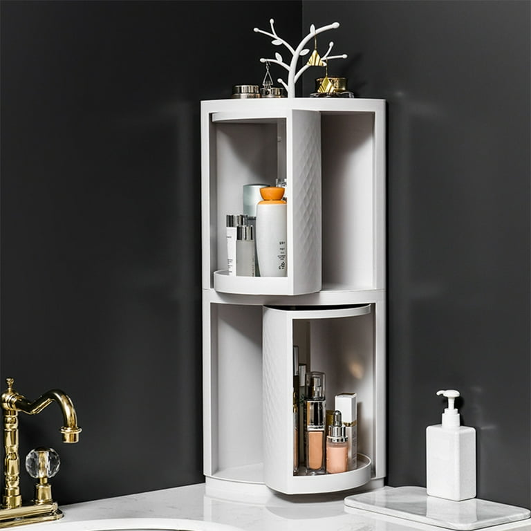 Bathroom Multi-Function Rotating Shelf Kitchen Storage Rack Corner Shelf  Wall Mounted Storage Box Bathroom Organizer Waterproof