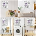 thumbnail image 4 of Lavender Flower Wall Art Purple Butterfly with Floral on Plank Canvas Wall Art for Bedroom Funny Inspirational Painting Wood Framed Prints Wall Decor for Living Room Bathroom,12x16 inches, 4 of 7