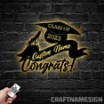 thumbnail image 3 of Craftnamesign Custom Graduation Metal LED Light, Custom Name Sign, Graduation Decor, Memorable Gift, 3 of 5
