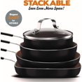 thumbnail image 5 of Gotham Steel Mini StackMaster 5-Piece Nonstick Cookware Set – Space-Saving, Dishwasher Safe, 5 of 5