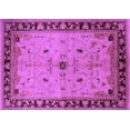 thumbnail image 1 of Ahgly Company Indoor Rectangle Oriental Purple Industrial Area Rugs, 5' x 7', 1 of 4