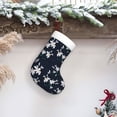 thumbnail image 6 of Salouo Lilies Flowers Print Christmas Stockings,Large Xmas Stocking Set of 1 Holiday and Farmhouse Stocking for Christmas Holiday Party Decoration(17.7*11 Inch), 6 of 7