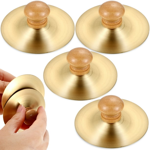 2 pares de platillos de dedo para niños juguetes de percusión de percusión