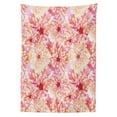 thumbnail image 3 of Ambesonne Pink Tablecloth Rectangular Table Cover, Dahlias Floral, 60"x90", Pink Yellow, 3 of 4