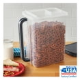 thumbnail image 7 of Mainstays Plastic Canister Set (2 pack) Holds Up to 46 Cups, Clear with Gray Lids 11.72" x 7.77" x 13.24", 7 of 7