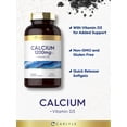 thumbnail image 4 of Calcium 1200 mg with Vitamin D3 | 250 Softgels | Vitamin D3 1000 IU | for Men and Women | Non-GMO, Gluten Free | by Carlyle, 4 of 7