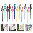 thumbnail image 3 of 96 Uds. LáPices de Notas para Estudiantes LáPices de Notas Musicales con Borrador LáPices de MúSica de Colores LáPiz Doblado de Clave de Sol de Madera, 3 of 5