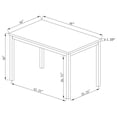 thumbnail image 4 of Garza Rectangular 48-inch Engineered Wood Dining Table Grey, 4 of 4