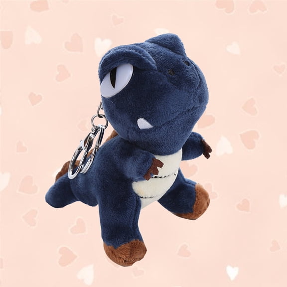 T-Rex Dinosaur Plush Keychain, Mini Stuffed Animal Backpack Clip, Cute Dinosaur Pendant for Bags and Keys, Claw Machine Prize Mini Toy C#087 Multicolor